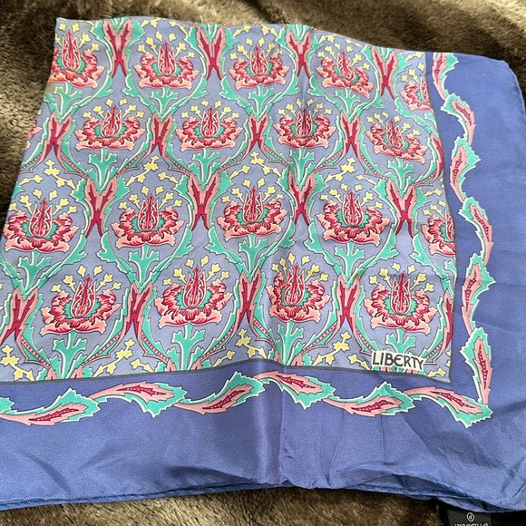 Liberty of London All Silk Scraf Floral Retails: $350 - Picture 1 of 5